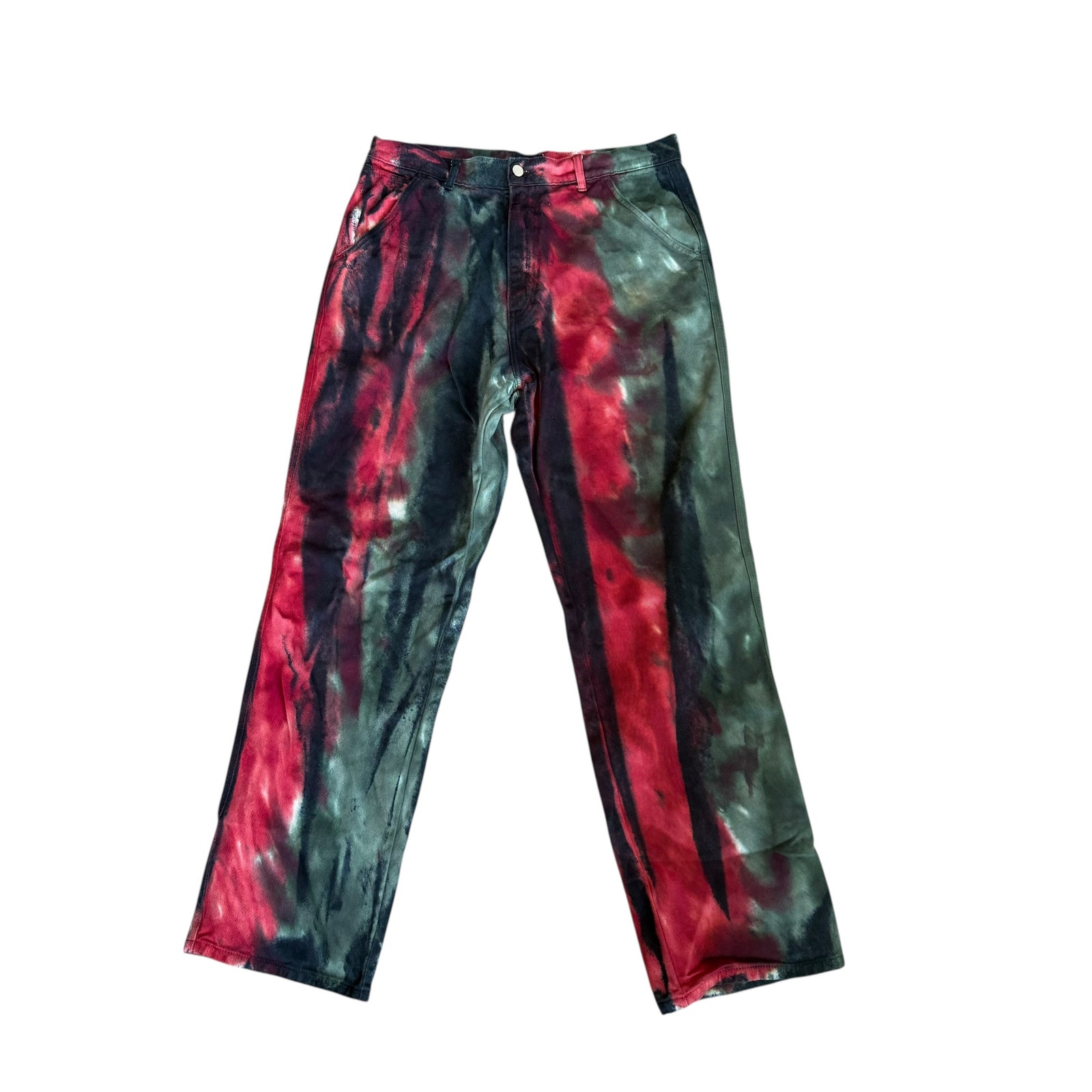 Browns X Crenshaw Skate Club Dyed Straight Leg Work Trousers Mens Large
